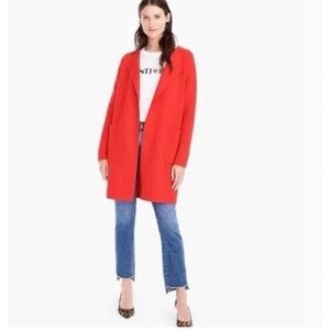 Juliette collarless sweater blazer Jcrew